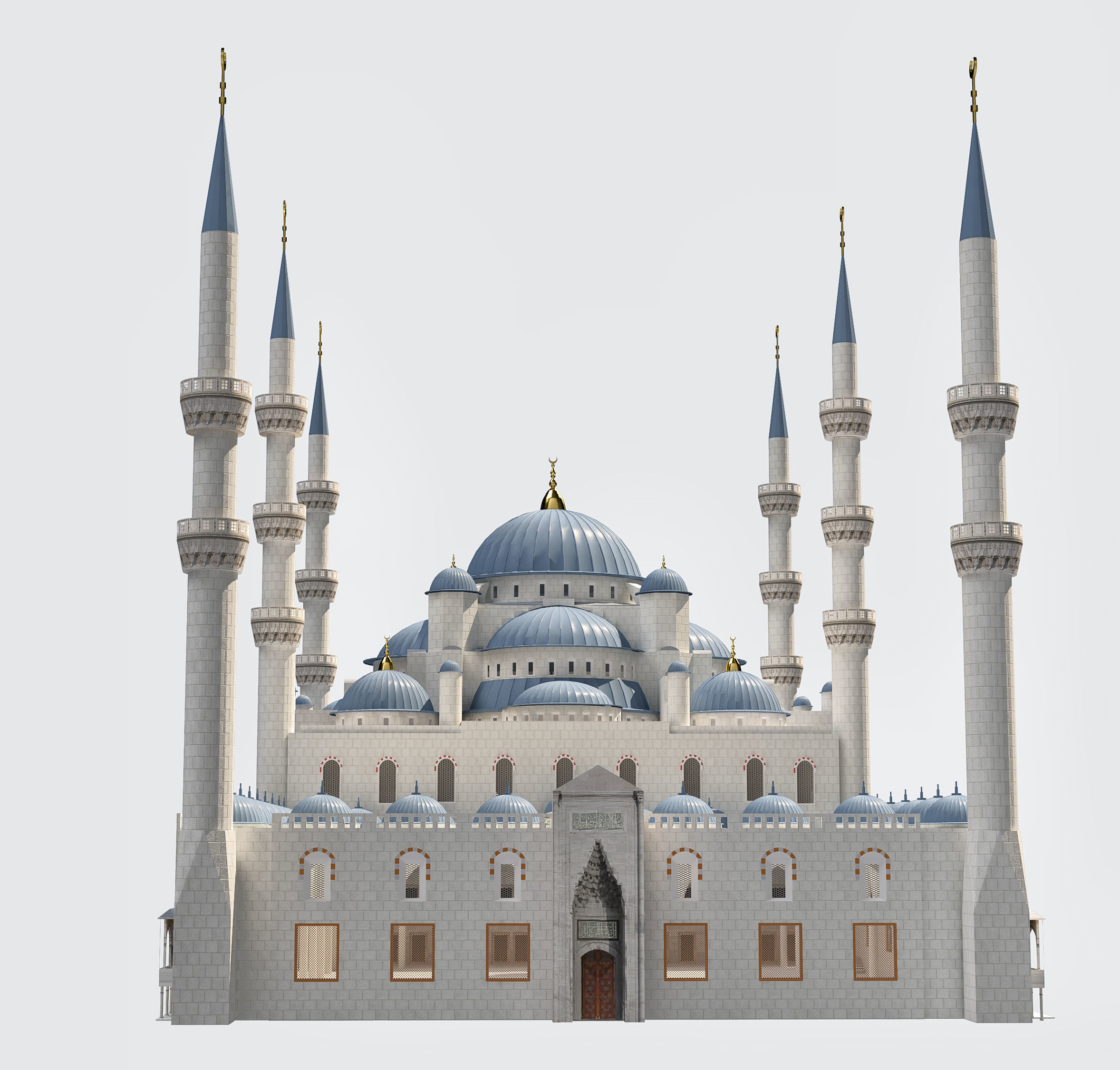 Sultan Ahmet Mosque 3D model_5