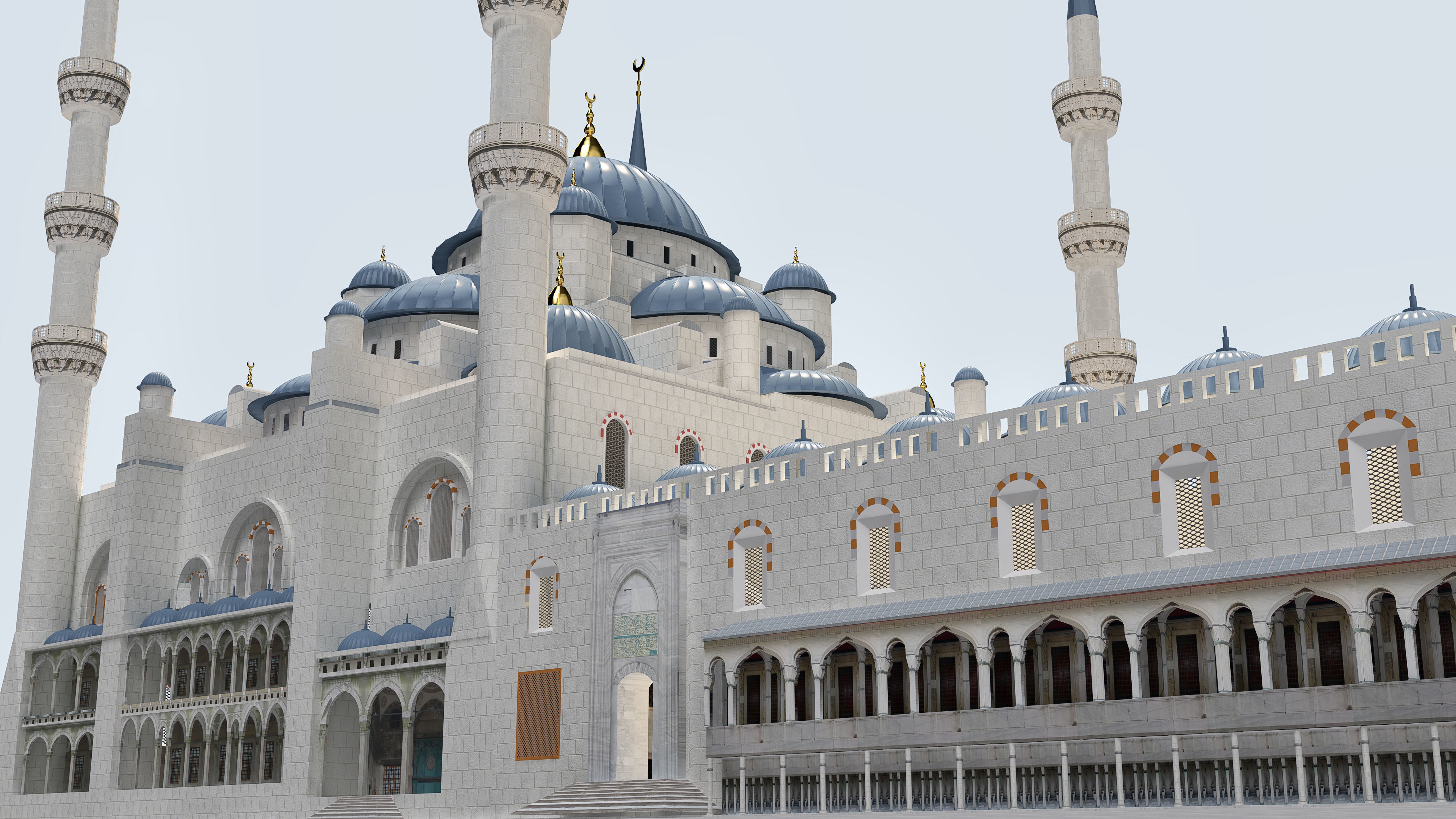 Sultan Ahmet Mosque 3D model_4