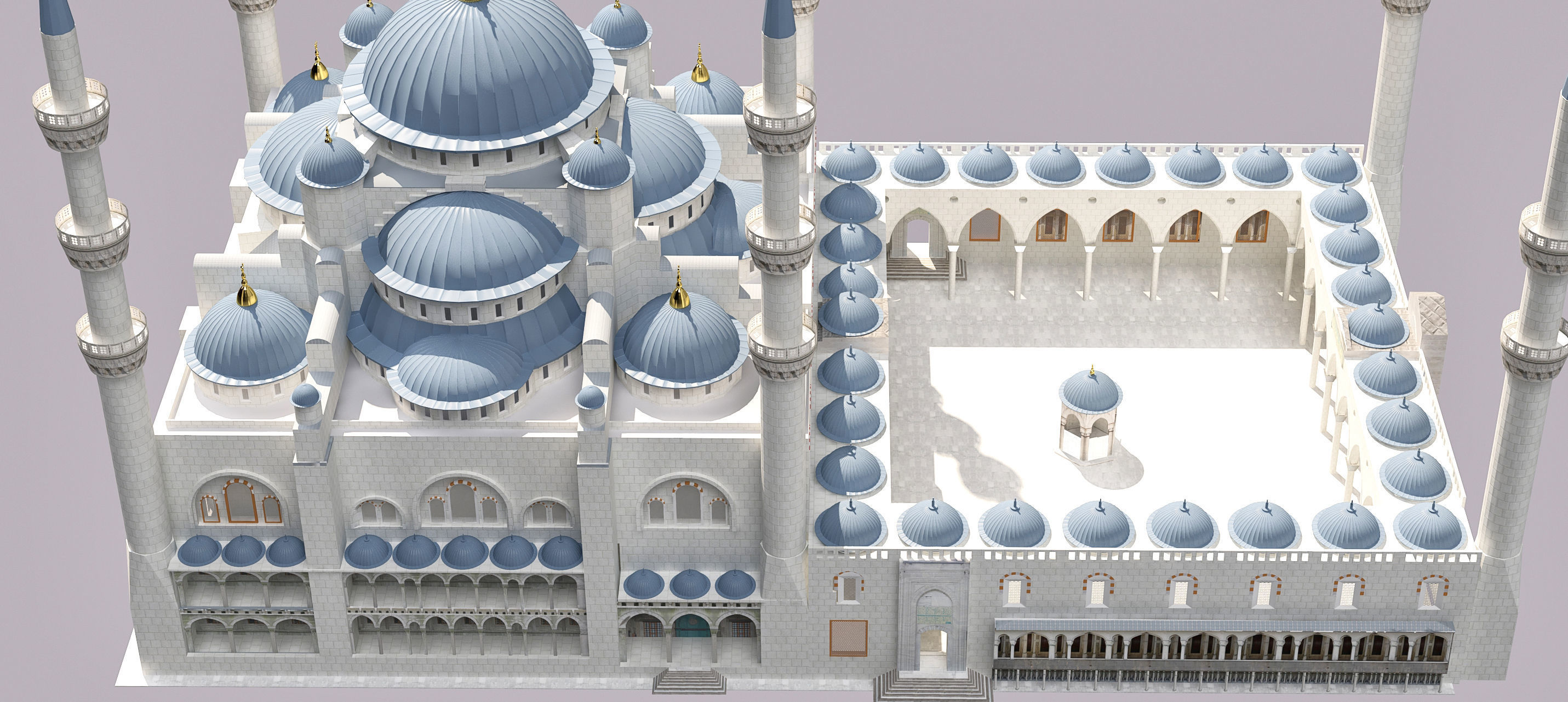 Sultan Ahmet Mosque 3D model_22