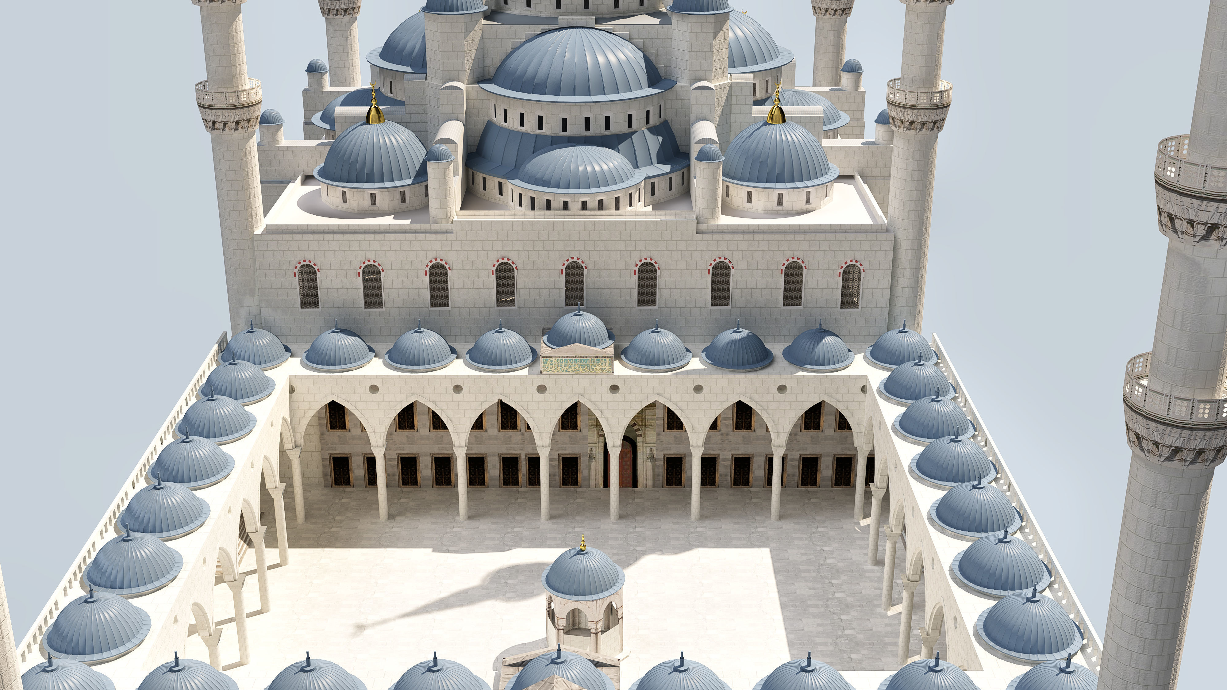 Sultan Ahmet Mosque 3D model_3