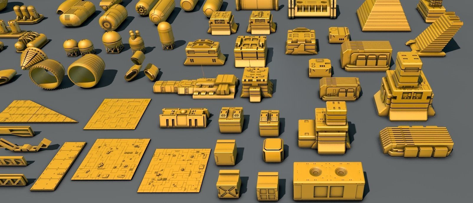 Kitbash Set 01 3D model_1