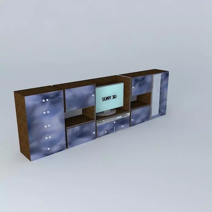 booth tv unit Free 3D model