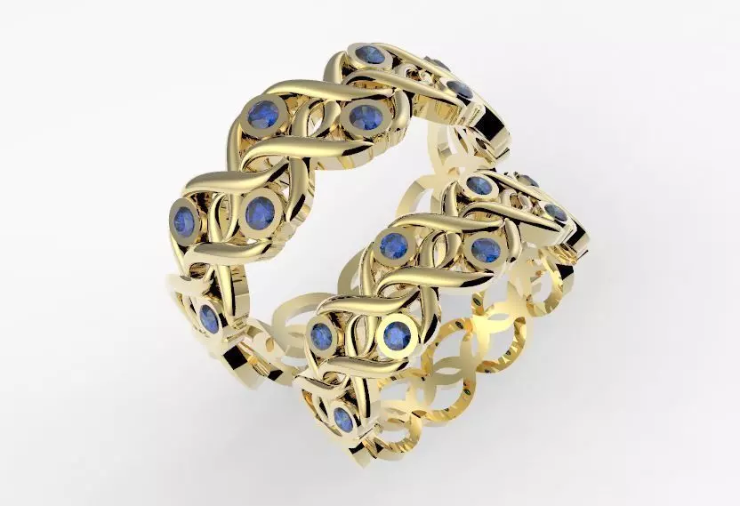 Model 109 Wedding Bands 3D print model