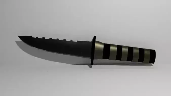 Combat Knife Low-poly 3D model