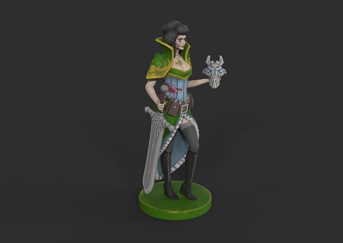 Grim Dawn girl  3D print model