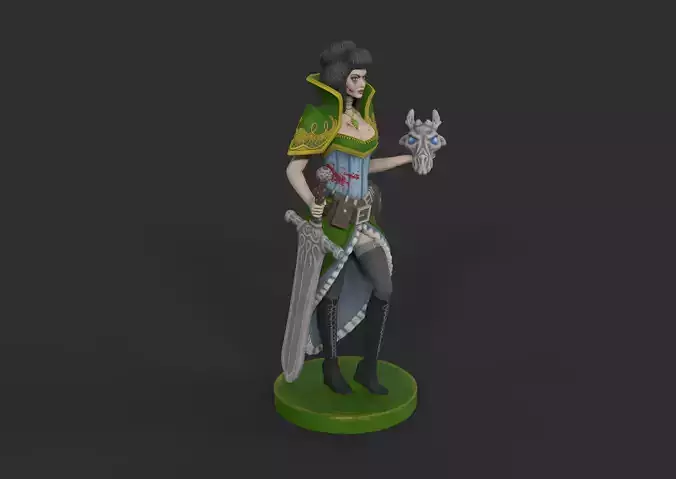 Grim Dawn girl  3D print model