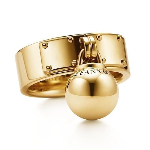 Tiffany hardwear ball dangle ring 3D print model