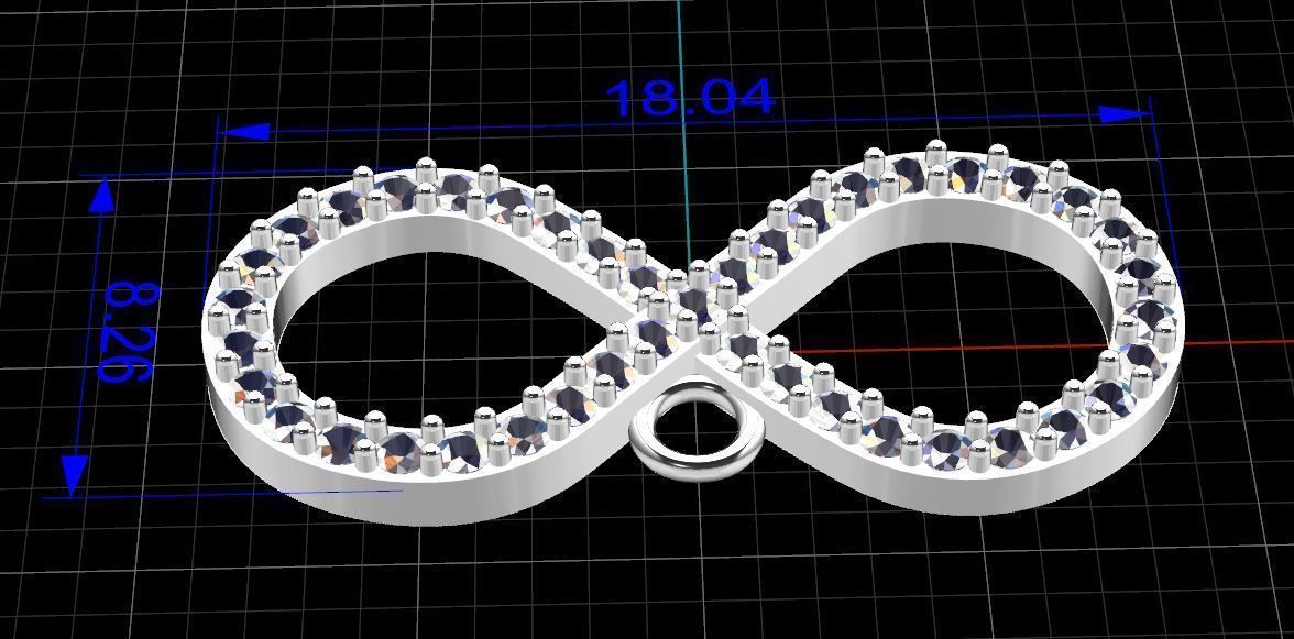 Infinity Pendant 3D print model_4