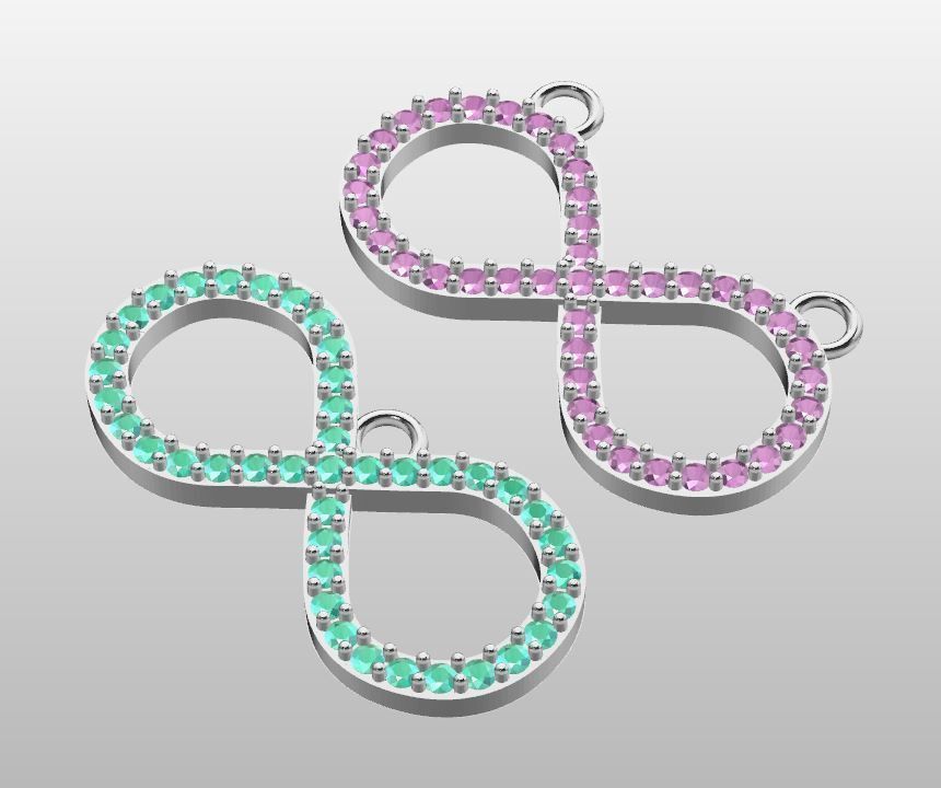 Infinity Pendant 3D print model_3