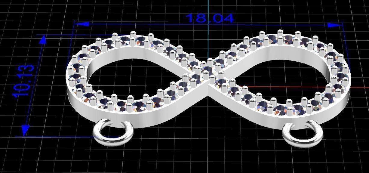 Infinity Pendant 3D print model_6