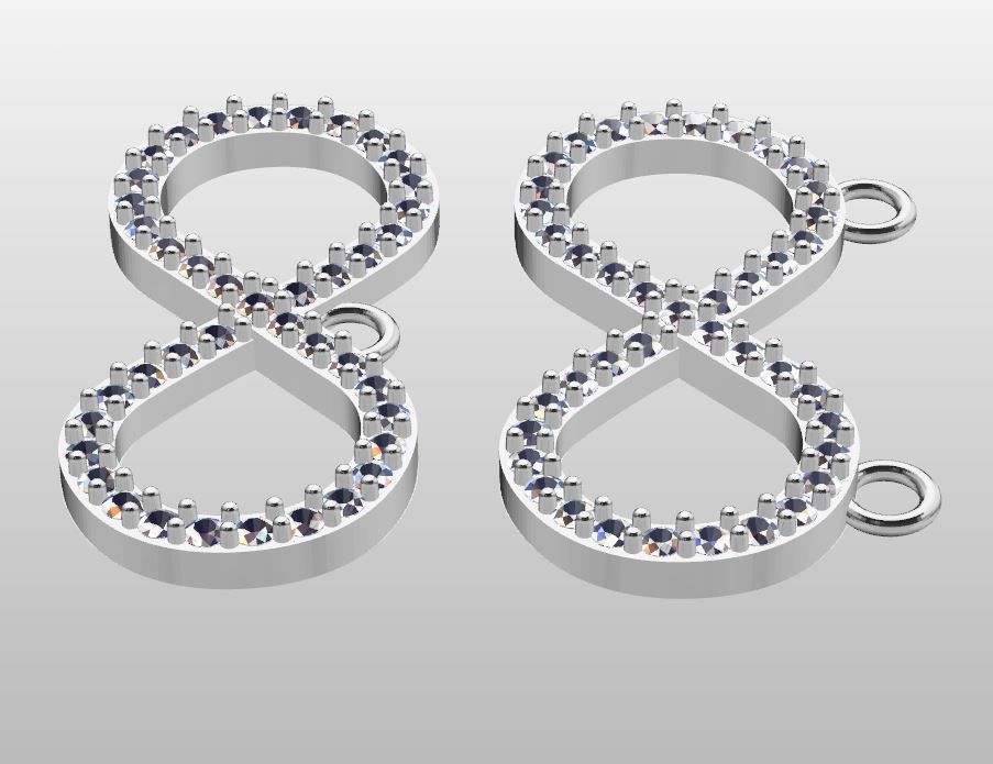 Infinity Pendant 3D print model_11