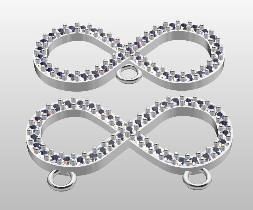 Infinity Pendant 3D print model_1