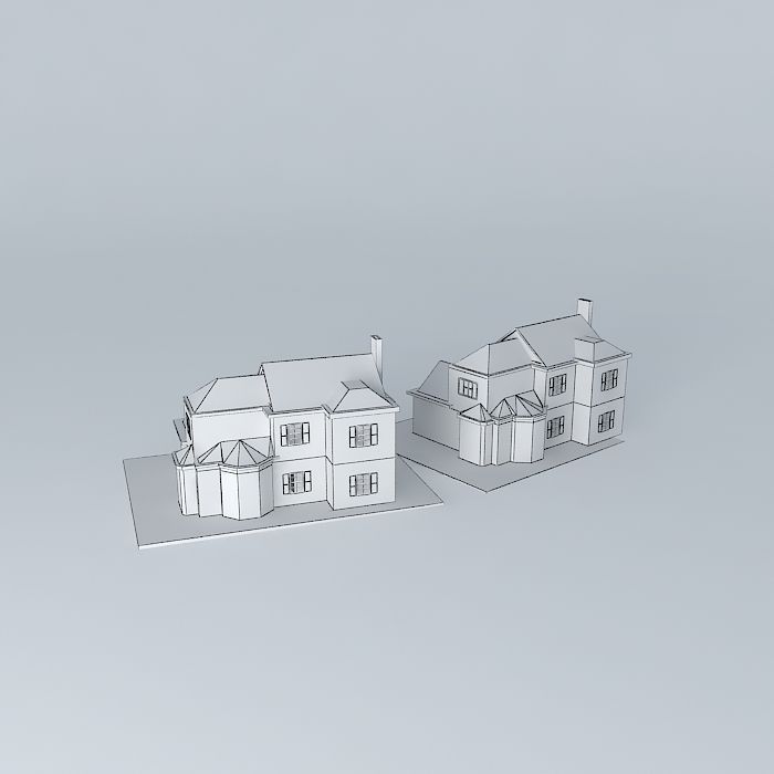 HOME two houses Free 3D model_4