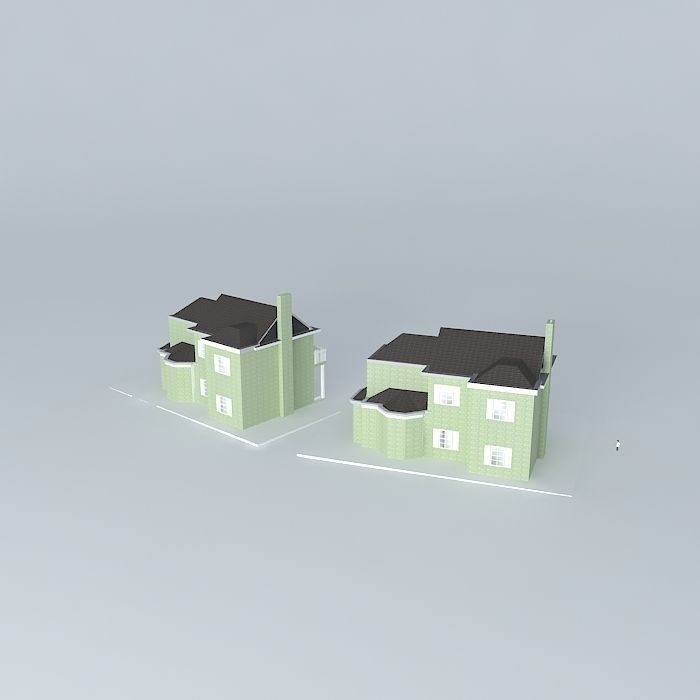 HOME two houses Free 3D model_1