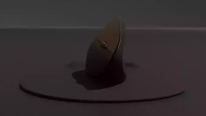 Ergonomic mouse 3D model