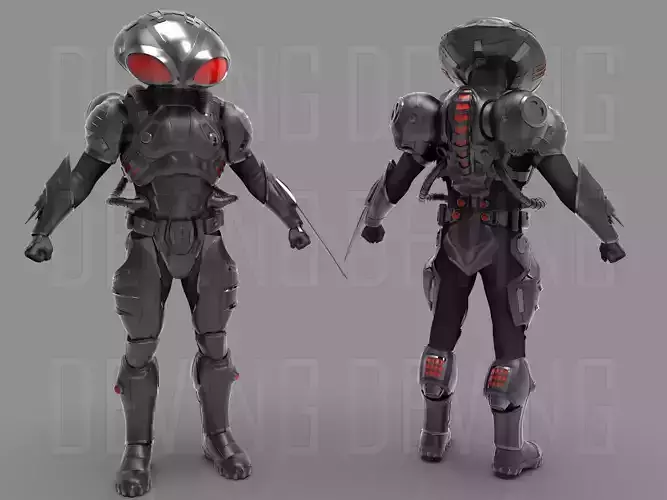 BLACK MANTA ARMOR 3D PRINTABLE FILES-AQUAMAN MOVIE 3D print model