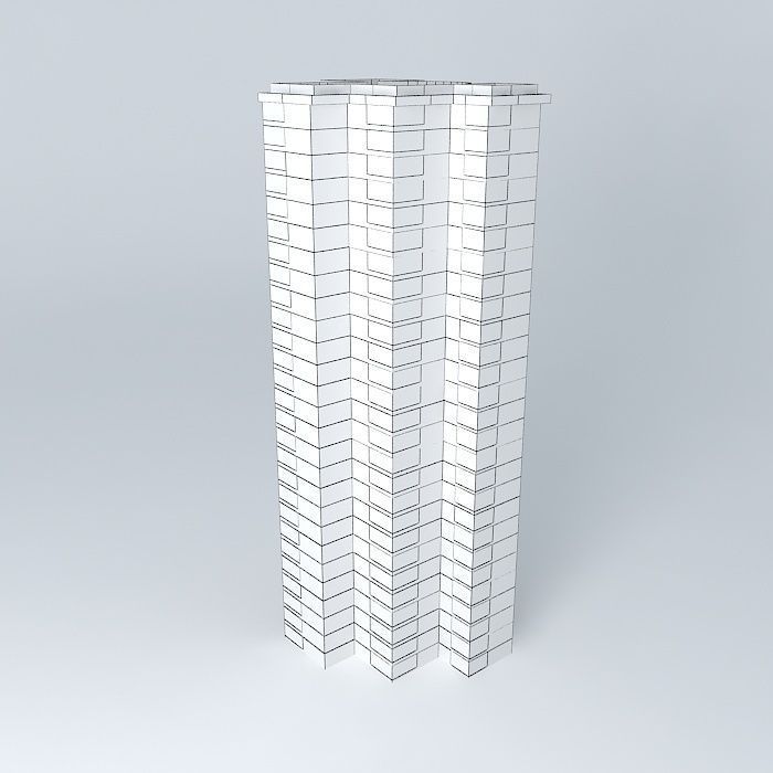 apartment 2 skyscraper Free 3D model_3