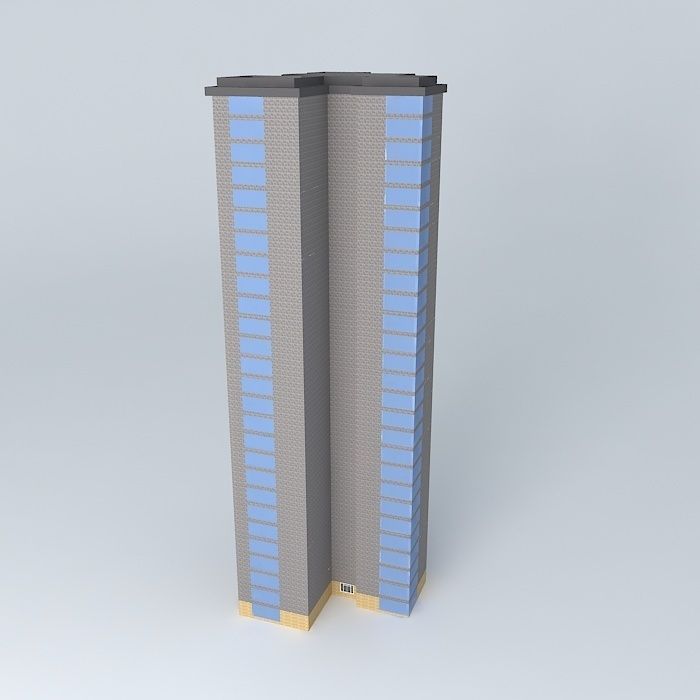 apartment 2 skyscraper Free 3D model_1