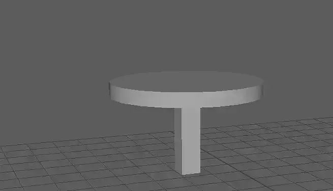 SimpleChair 5 table with round top