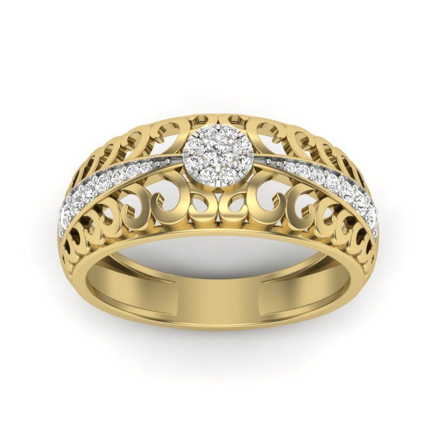 Women ring 3dm render detail 3D print model 3D print model_1