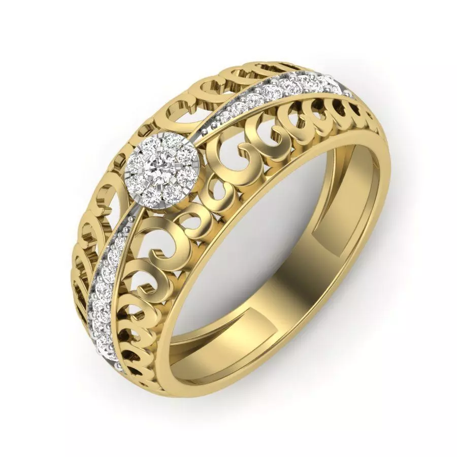 Women ring 3dm render detail 3D print model 3D print model_0