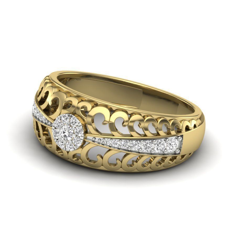 Women ring 3dm render detail 3D print model 3D print model_4