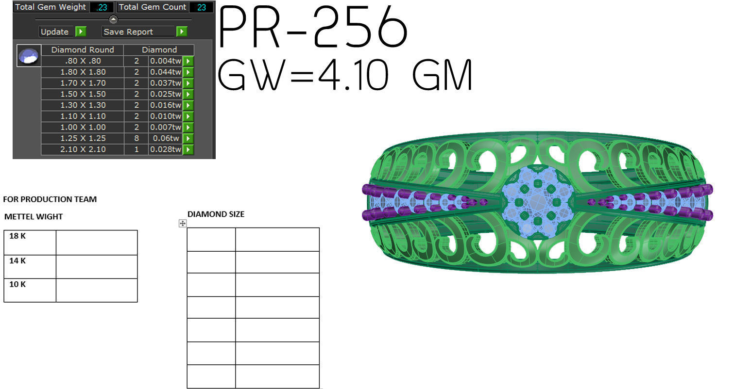 Women ring 3dm render detail 3D print model 3D print model_5