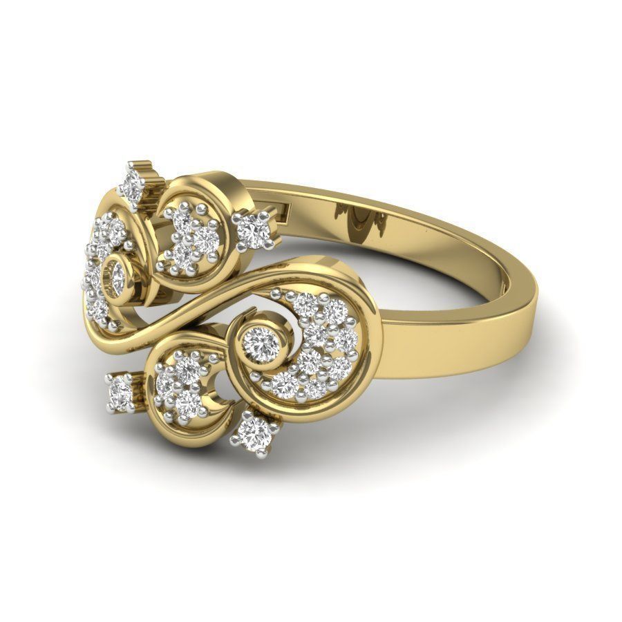 Women ring 3dm render detail 3D print model 3D print model_4