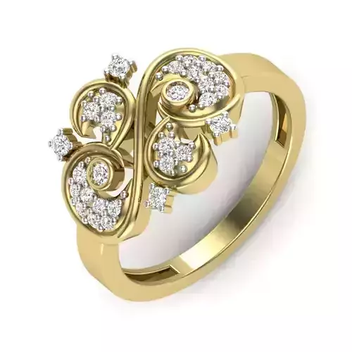 Women ring 3dm render detail 3D print model