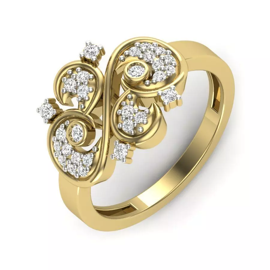 Women ring 3dm render detail 3D print model 3D print model_0