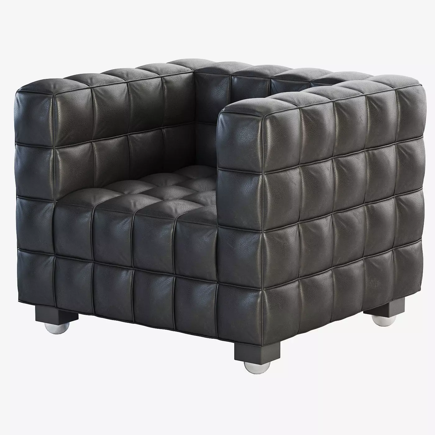 Kubus Armchair by Josef Hoffmann 3D model_0