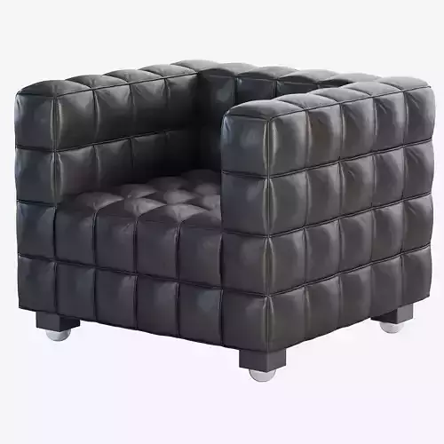 Kubus Armchair by Josef Hoffmann 3D model