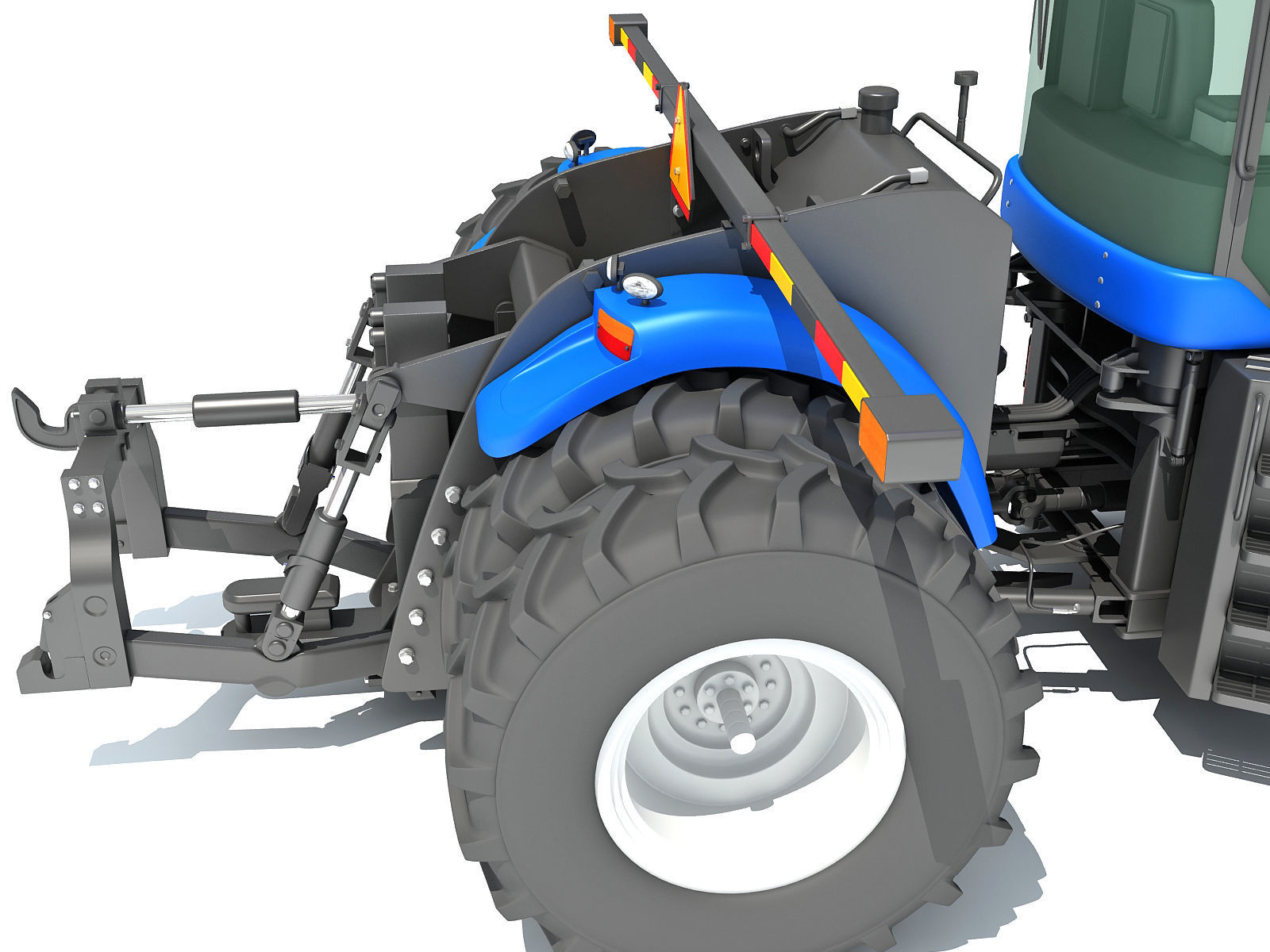 New Holland Agricultural Tractor 3D model_13