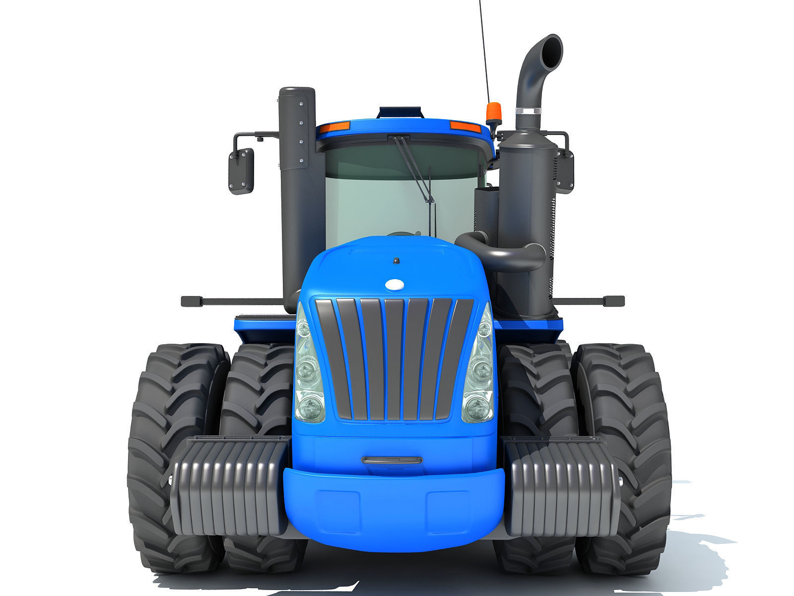 New Holland Agricultural Tractor 3D model_9