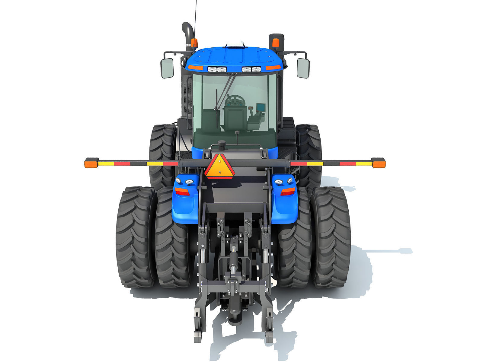 New Holland Agricultural Tractor 3D model_4