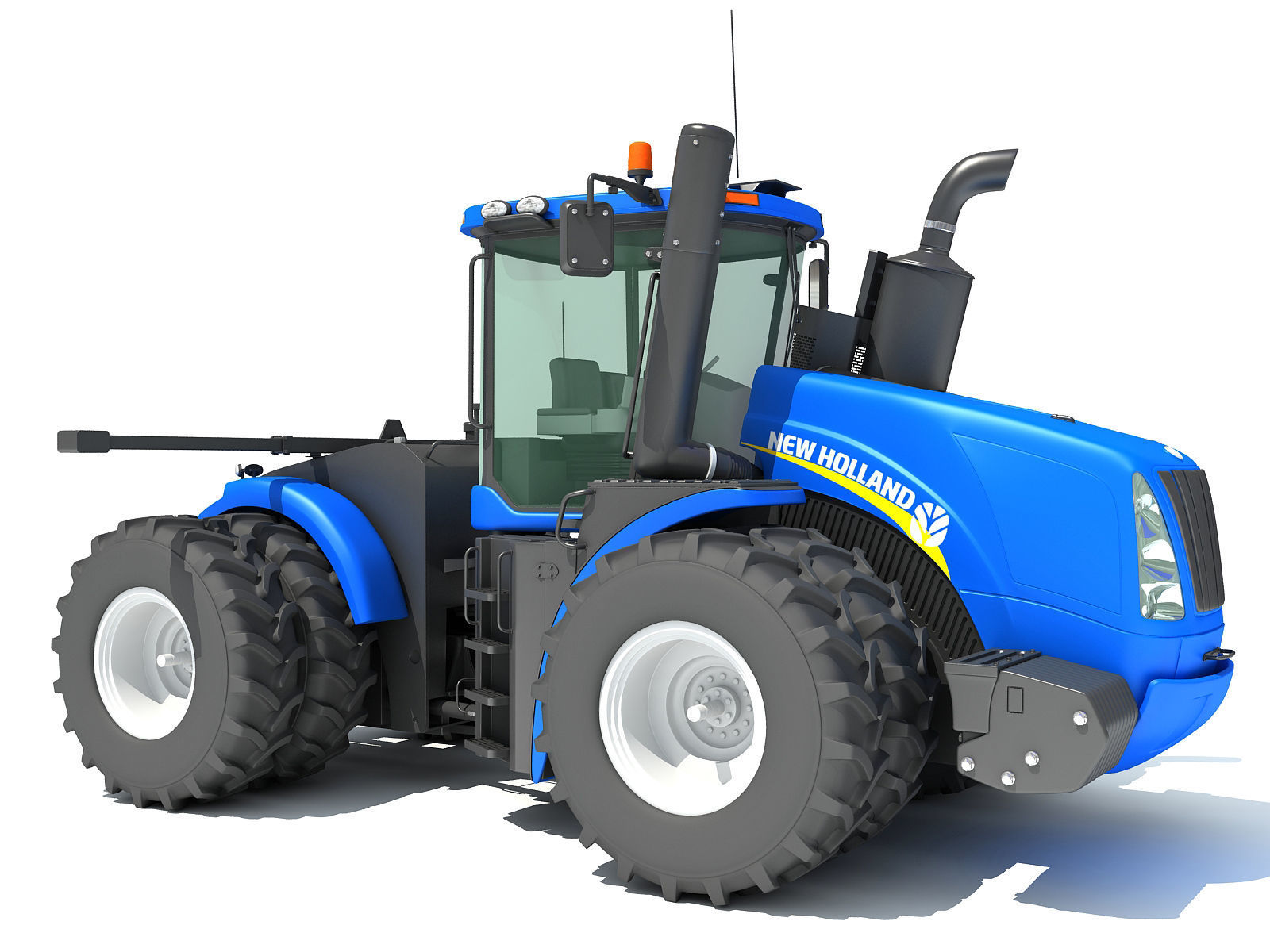 New Holland Agricultural Tractor 3D model_7