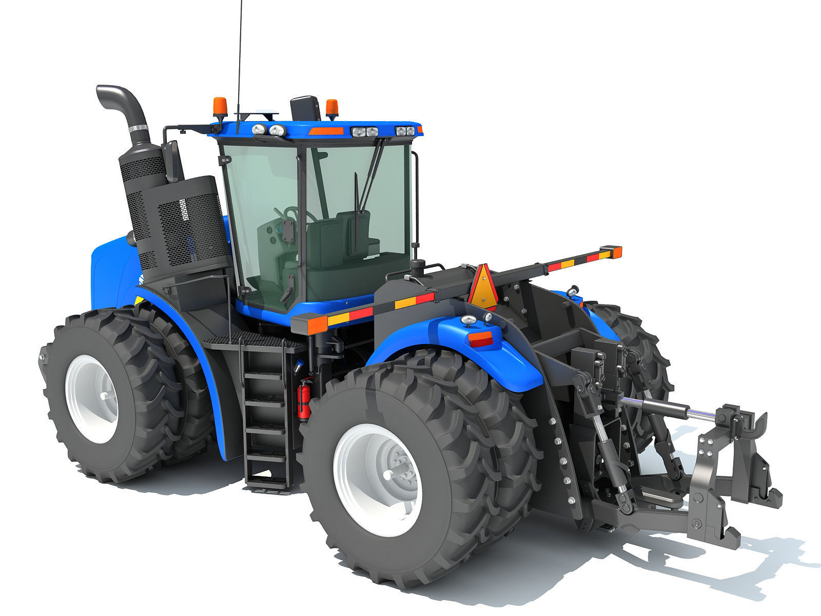 New Holland Agricultural Tractor 3D model_2