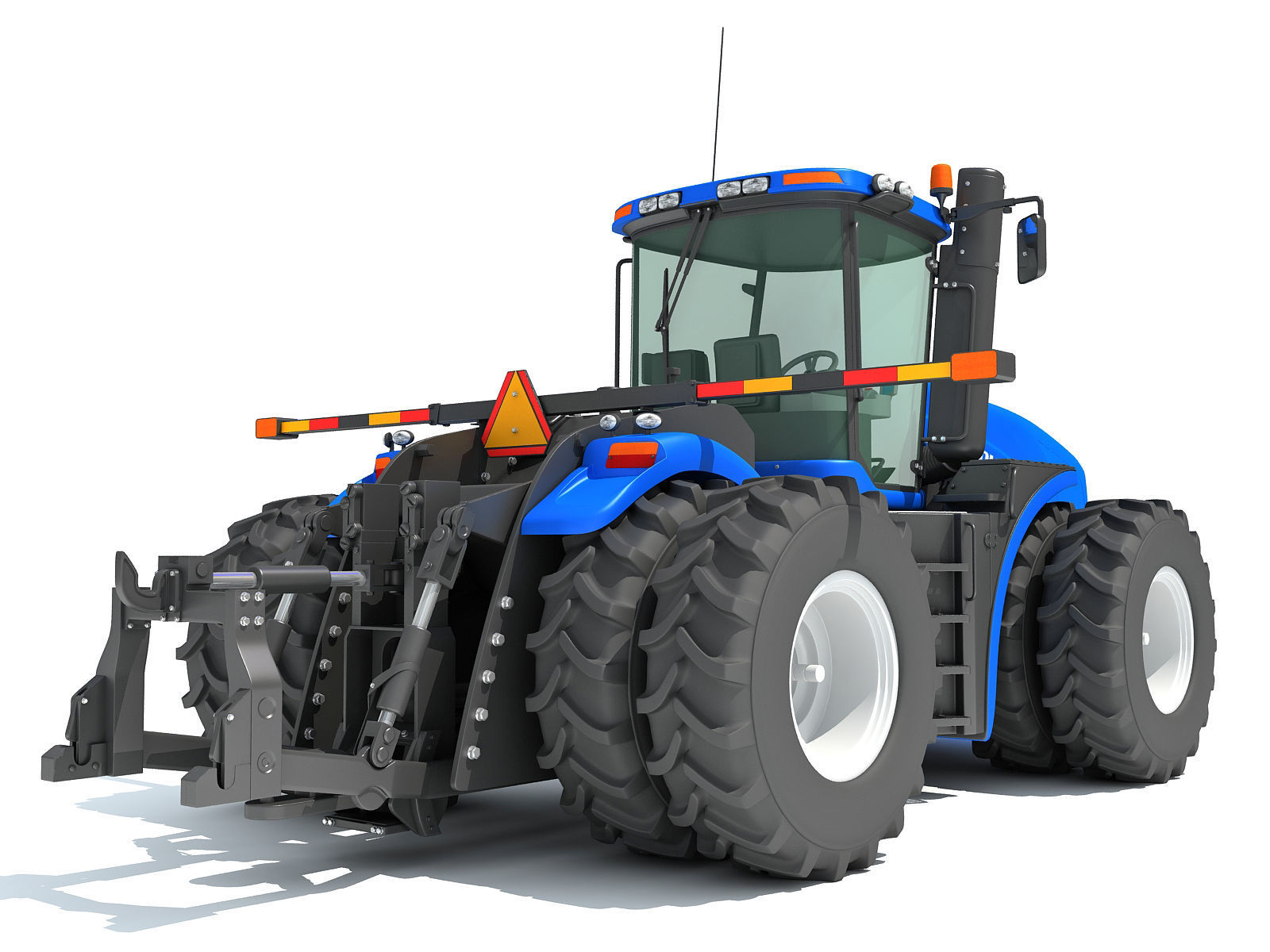 New Holland Agricultural Tractor 3D model_5