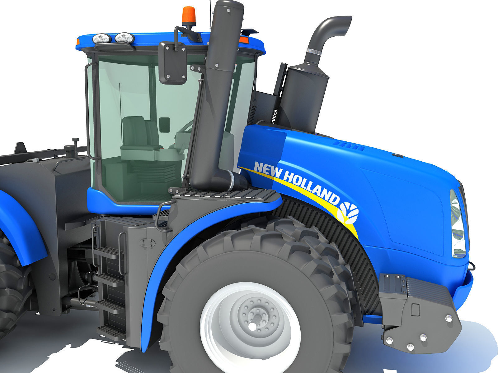 New Holland Agricultural Tractor 3D model_12