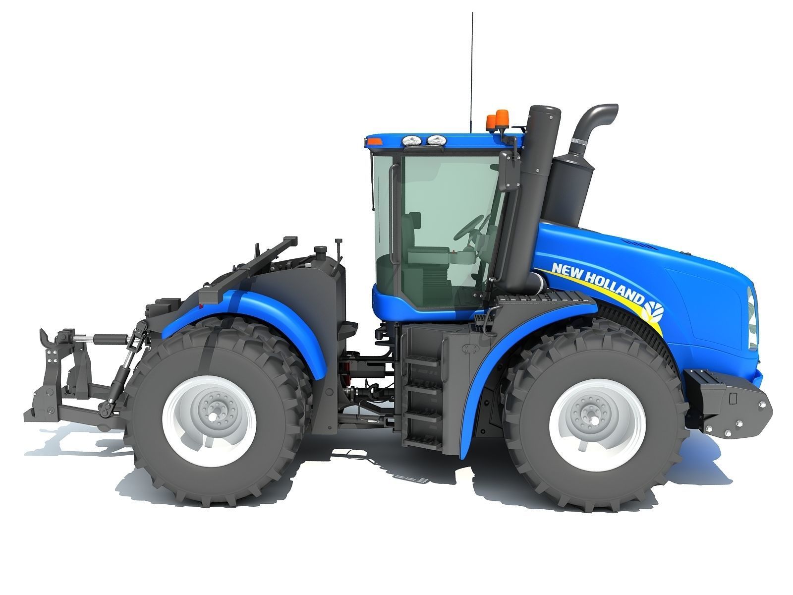 New Holland Agricultural Tractor 3D model_6