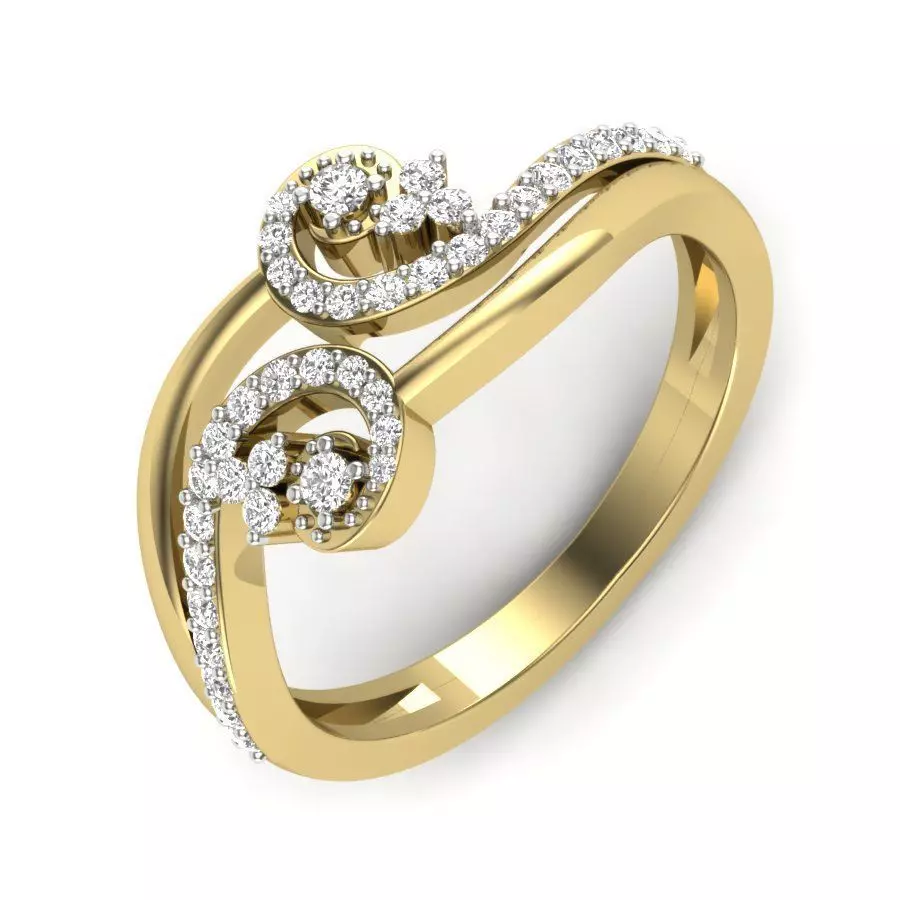 Women ring 3dm render detail 3D print model 3D print model_0