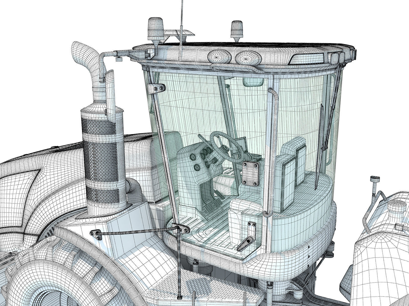Tractor New Holland 3D model_18