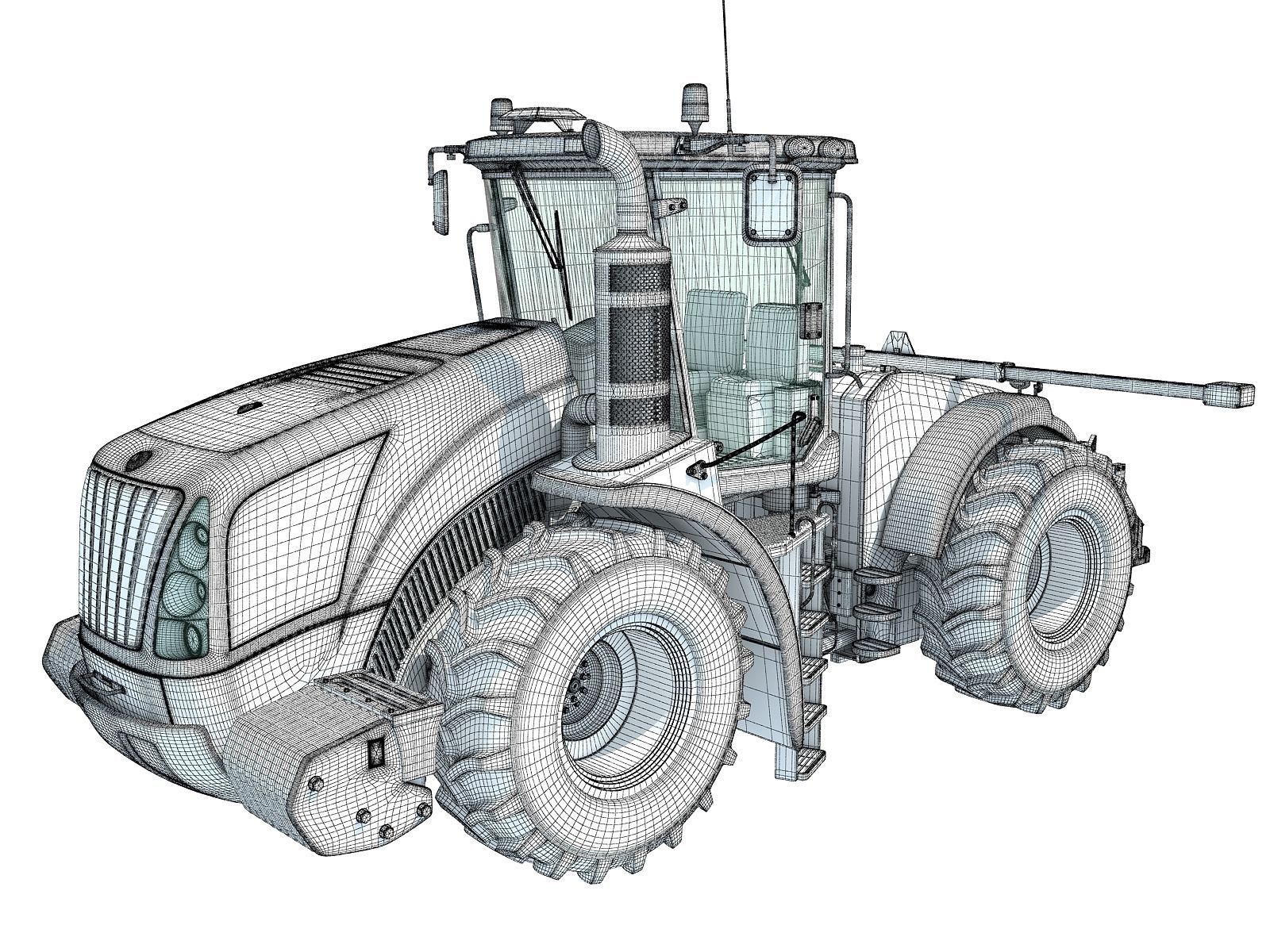 Tractor New Holland 3D model_14