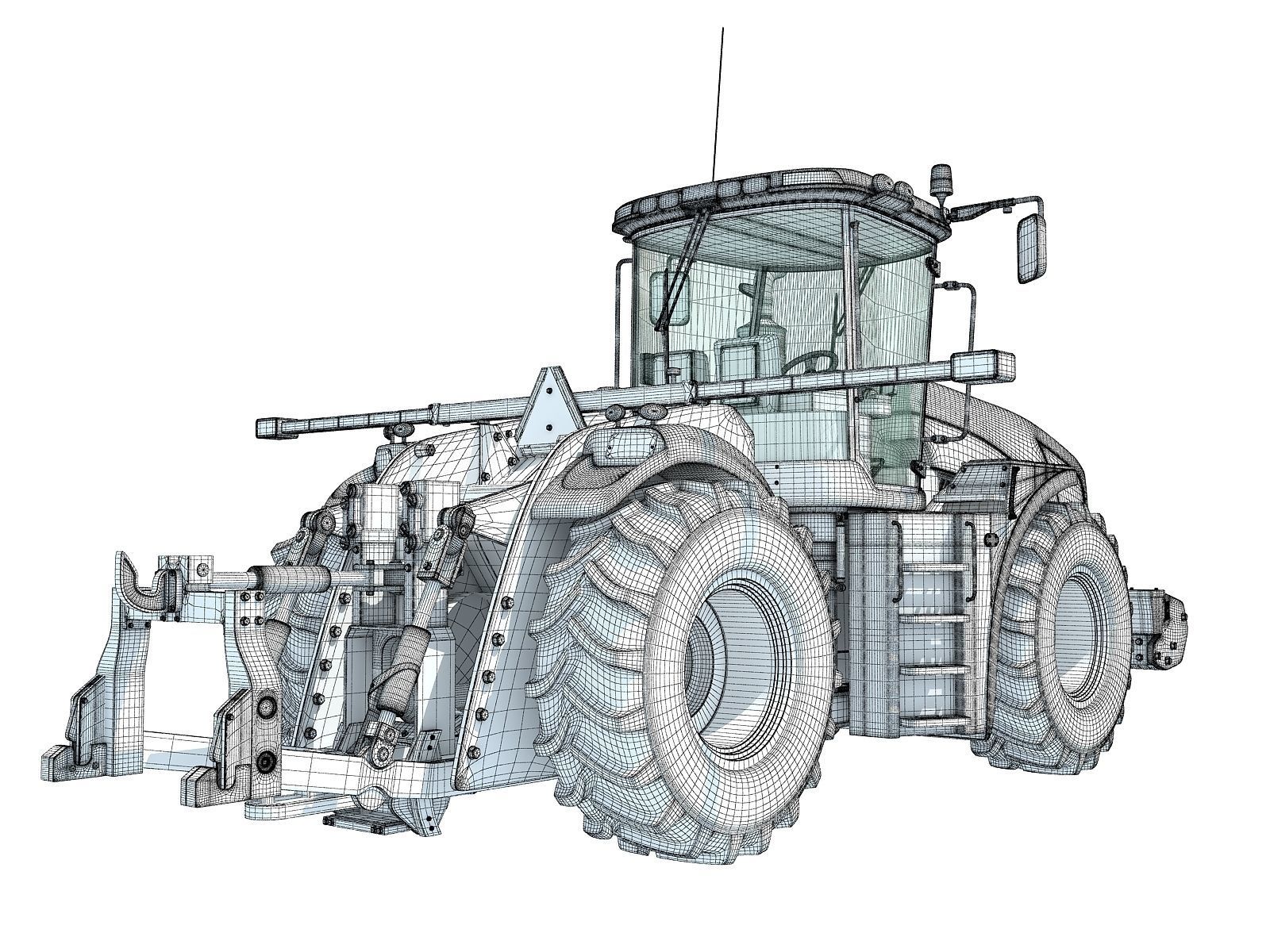 Tractor New Holland 3D model_16
