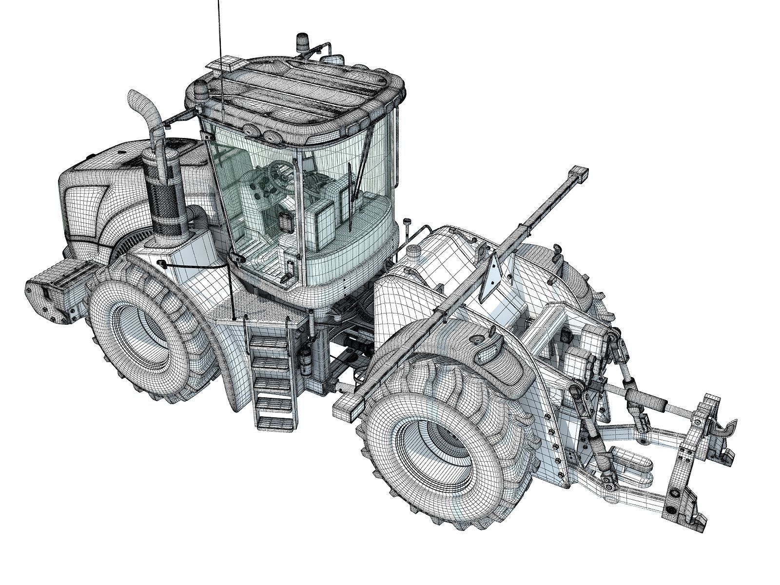 Tractor New Holland 3D model_15