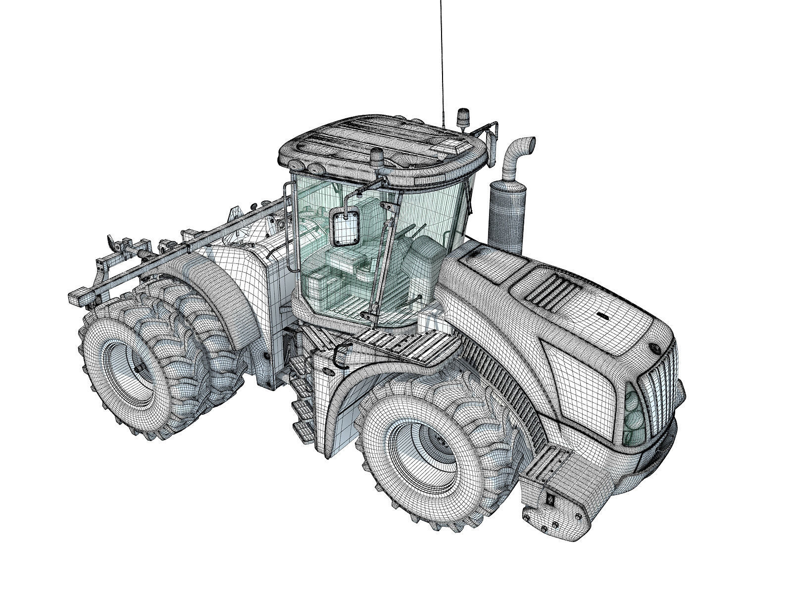 New Holland Tractor 3D model_18