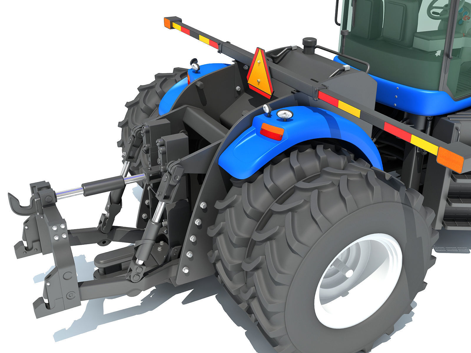 New Holland Tractor 3D model_13