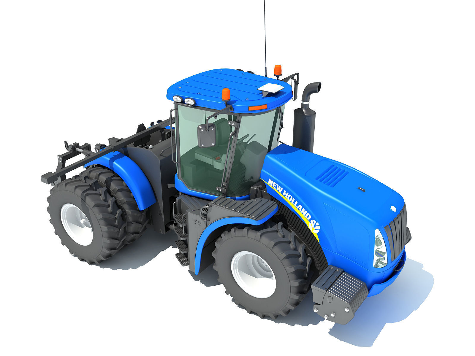 New Holland Tractor 3D model_8