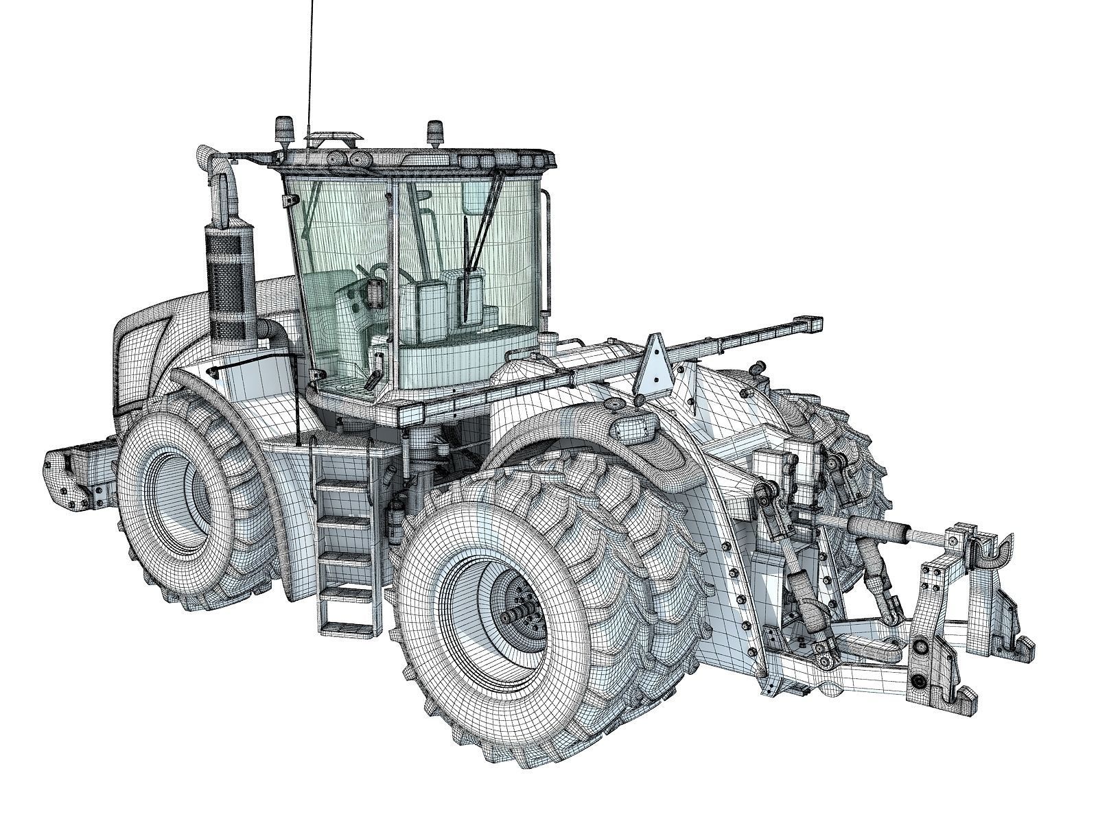 New Holland Tractor 3D model_15