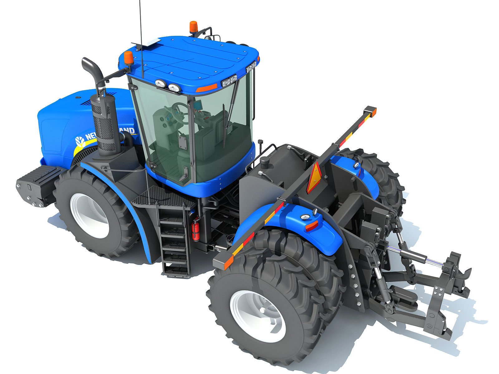 New Holland Tractor 3D model_3